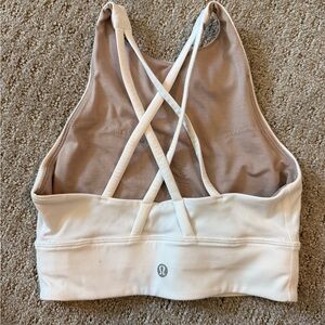 Lululemon Athletica White Energy Sports Bra